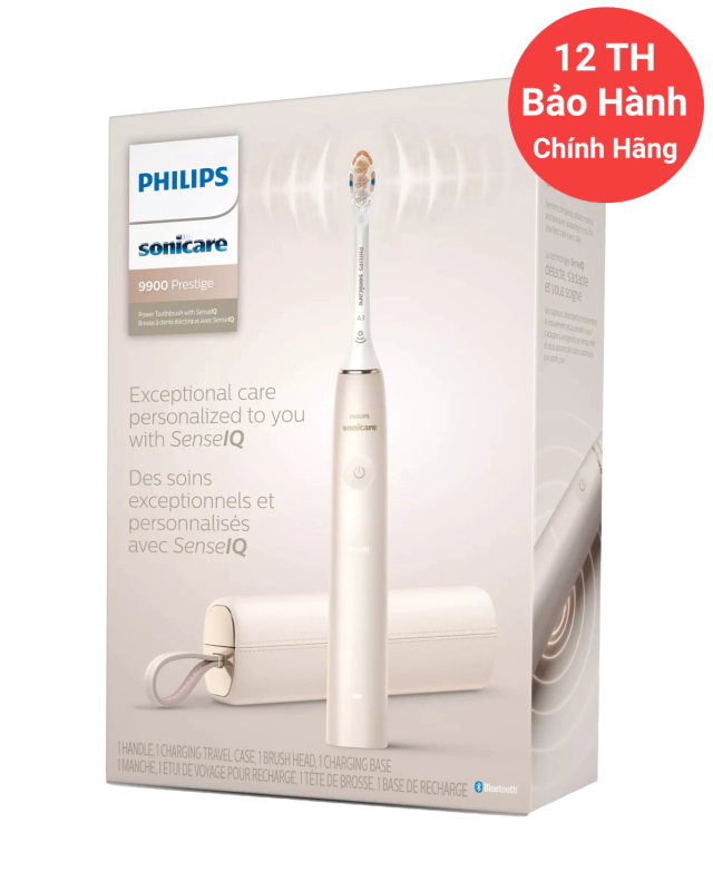 Bàn chải điện Philips Sonicare 9900 Prestige - Champagne