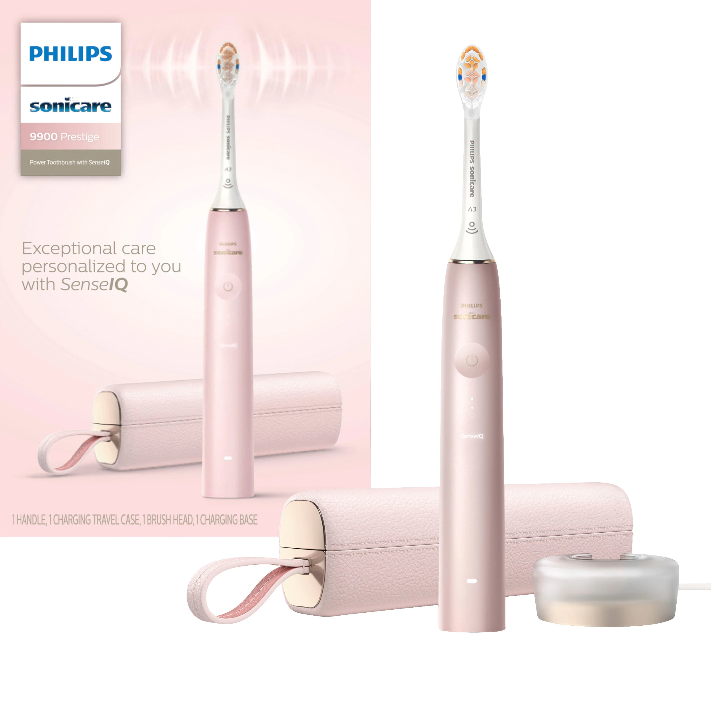 Bàn chải điện Philips Sonicare 9900 Prestige - Pink