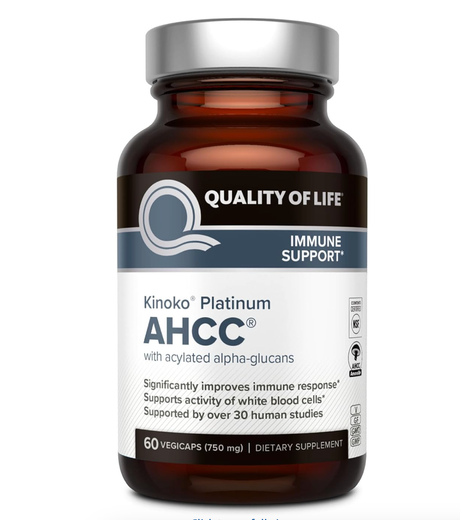 Quality of Life Premium Kinoko Platinum AHCC 750mg Tăng cường miễn dịch image