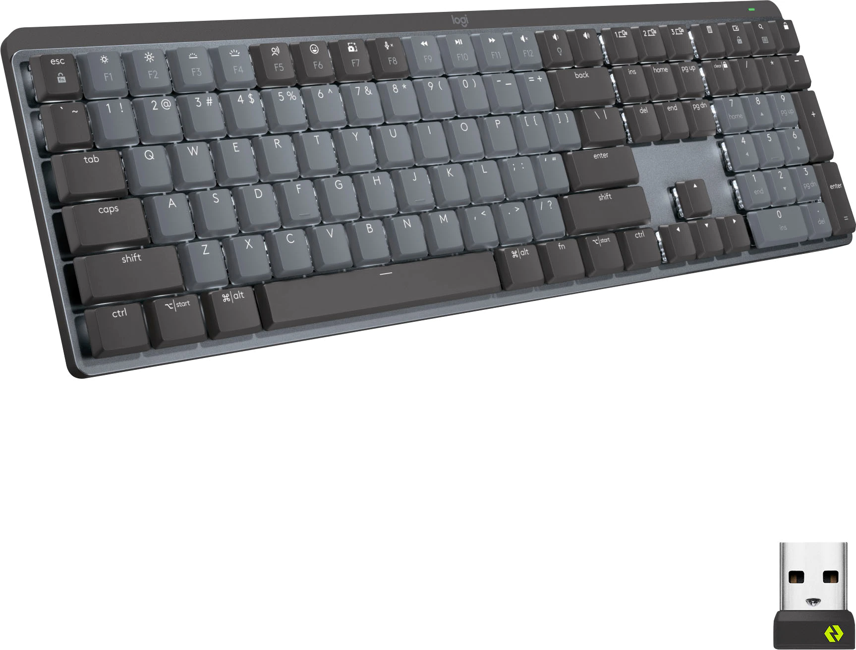 Bàn phím không dây Logitech MX Mechanical Fullsize Wireless Tactile Switch Keyboard